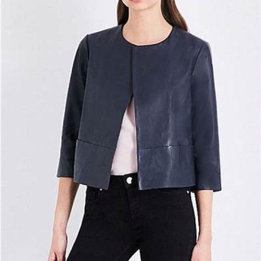 Ted Baker cropped leather jacket